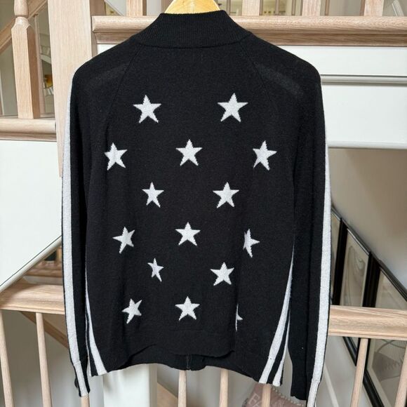 PRVLDG Threads of Privilege Full Zip Cashmere Star Print Cardigan Jacket XL - Picture 11 of 15